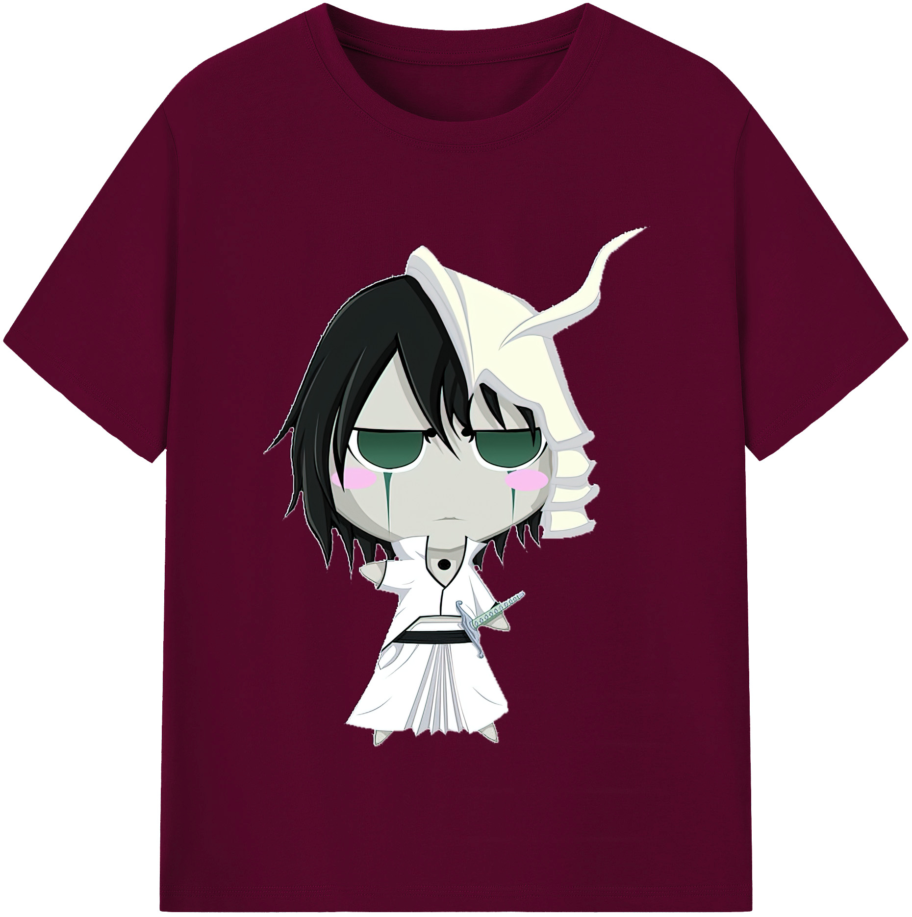 （画像用） ブリーチ ウルキオラ·シファー BLEACH Ulquiorra cifer レディースカジュアルプリントTシャツ（綿100％）